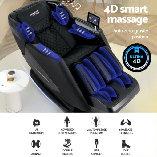 Livemor 4D Massage Chair with Zero Gravity – image 4
