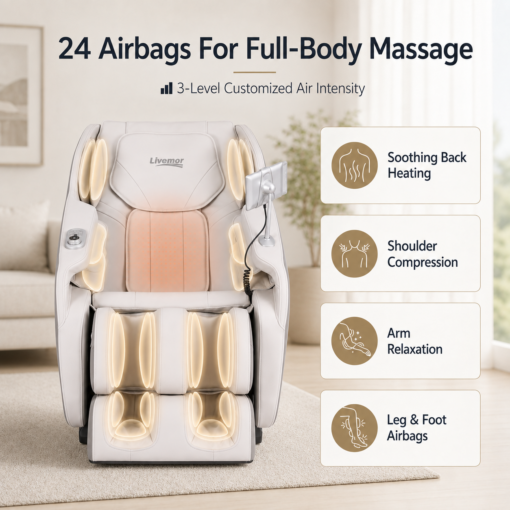 Livemor Brisa Massage Chair with Zero Gravity – image 5