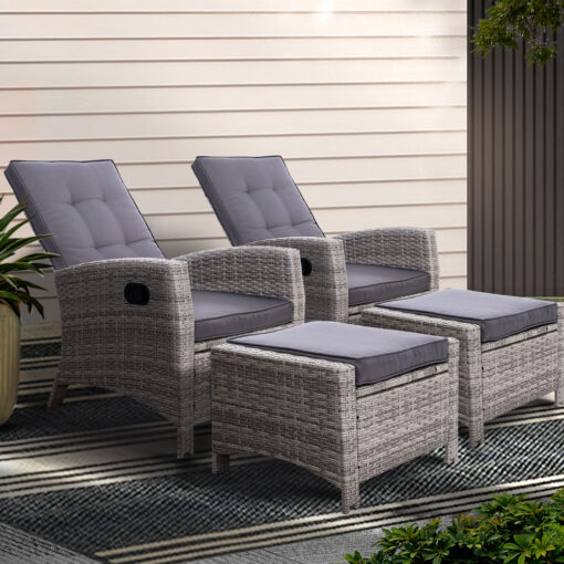 ODF-RECLINER-CHOTM-GEX2-202502281630-00.jpg Gardeon Wicker Recliner Set 5-Position Grey – image 1