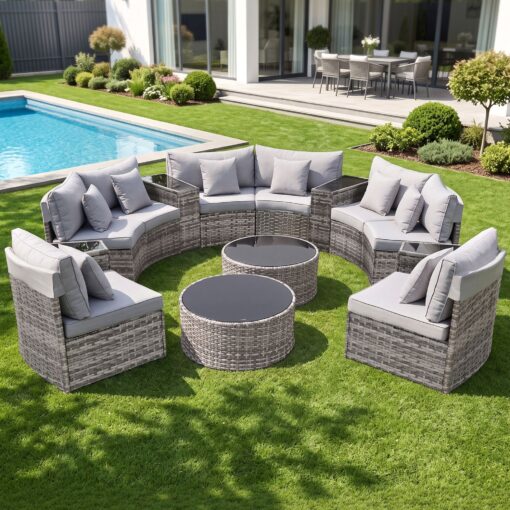Gardeon 8-Seater 14-Piece Rattan Sofa Set – image 1