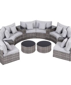 Gardeon 8-Seater 14-Piece Rattan Sofa Set - Image 3