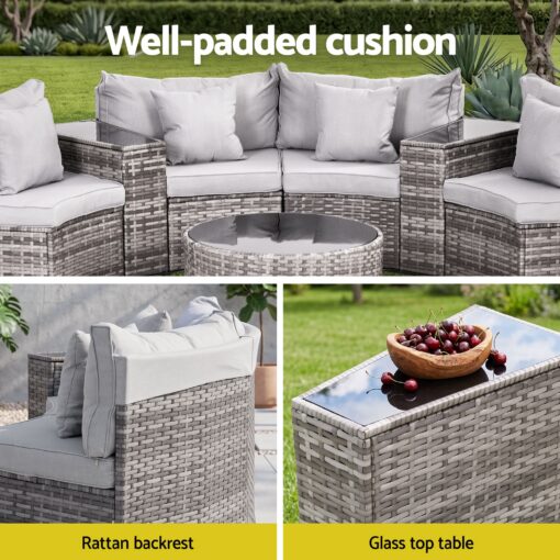 Gardeon 8-Seater 14-Piece Rattan Sofa Set – image 6