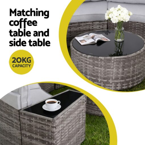 Gardeon 8-Seater 14-Piece Rattan Sofa Set – image 7