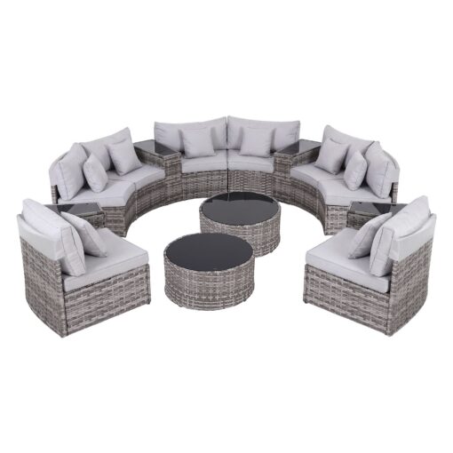 Gardeon 8-Seater 14-Piece Rattan Sofa Set – image 8