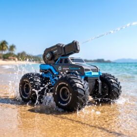 Keezi RC Amphibious Car Boat with Water Spray – image 1