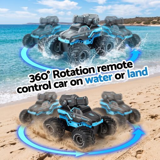 Keezi RC Amphibious Car Boat with Water Spray – image 4