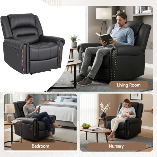 Artiss Faux Leather Recliner with USB Charge Port – image 8