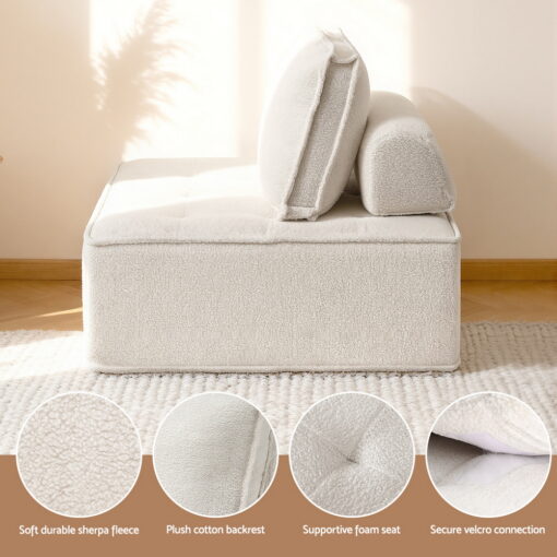 Artiss 6-Seater Floor Sofa with Pillow – image 5