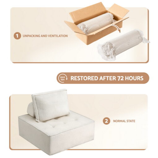 Artiss 6-Seater Floor Sofa with Pillow – image 6