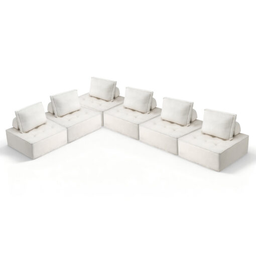 Artiss 6-Seater Floor Sofa with Pillow – image 7