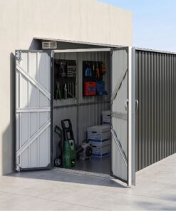 Giantz Garden Shed 118x238cm Lean To Bike Shelter Backyard Outdoor Storage - Image 8