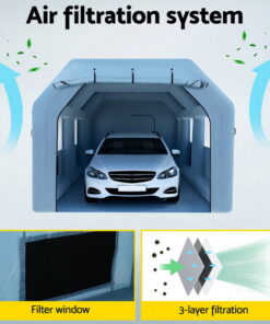 Giantz Inflatable Spray Booth with 2 Blowers - Image 5