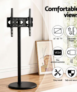 Artiss Mobile TV Stand with Tilt Adjustment - Image 6