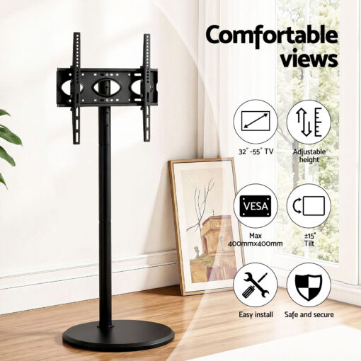 Artiss Mobile TV Stand with Tilt Adjustment – image 6