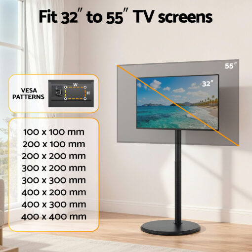 Artiss Mobile TV Stand with Tilt Adjustment – image 7