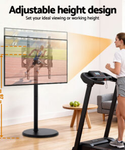 Artiss Mobile TV Stand with Tilt Adjustment - Image 8