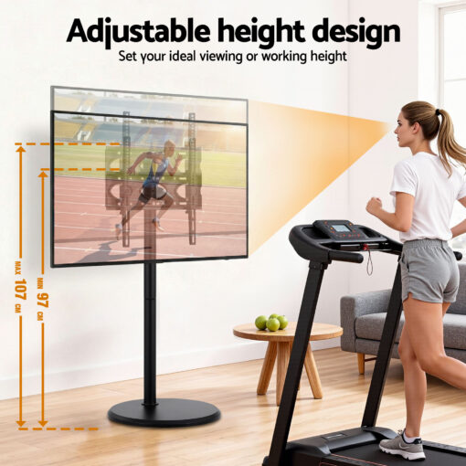 Artiss Mobile TV Stand with Tilt Adjustment – image 8
