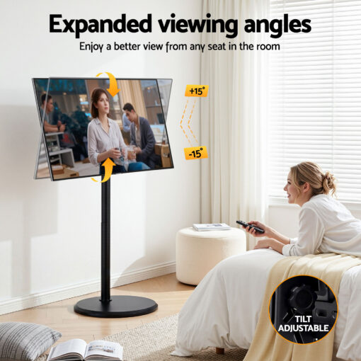 Artiss Mobile TV Stand with Tilt Adjustment – image 9