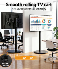 Artiss Mobile TV Stand with Tilt Adjustment - Image 10