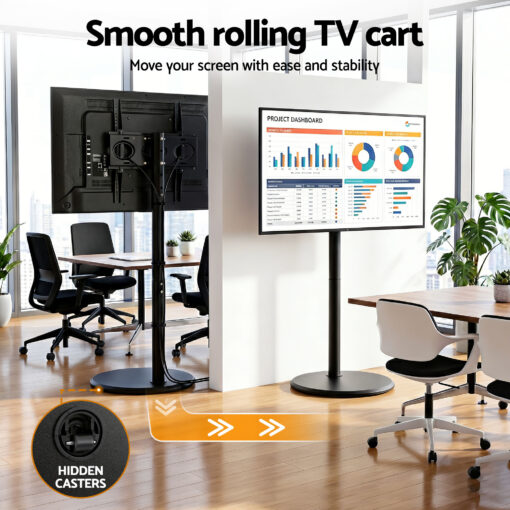 Artiss Mobile TV Stand with Tilt Adjustment – image 10