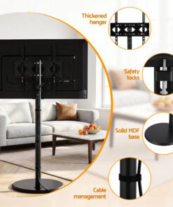 Artiss Mobile TV Stand with Tilt Adjustment - Image 11