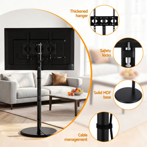 Artiss Mobile TV Stand with Tilt Adjustment – image 11