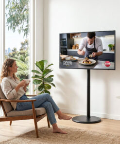 Artiss Mobile TV Stand with Tilt Adjustment - Image 12