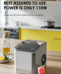 Portable Bullet Ice Maker, Silver Countertop - Image 10