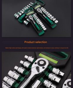 12.5mm Socket Set with 24-Tooth Ratchet - Image 4