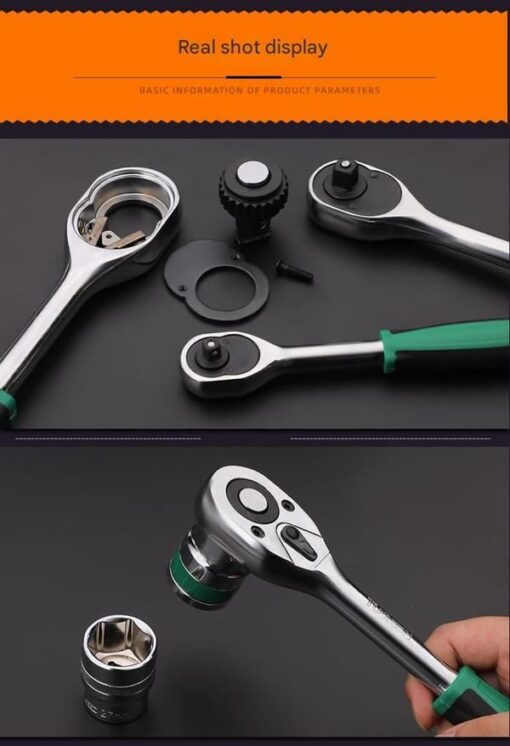 12.5mm Socket Set with 24-Tooth Ratchet – image 6