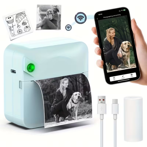 Portable Mini Thermal Printer, Wireless 200 DPI – image 3