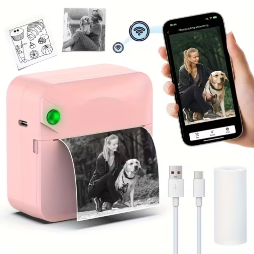 Portable Mini Thermal Printer, Wireless 200 DPI – image 4