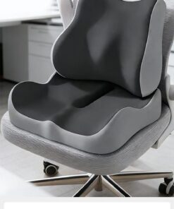Ergonomic Seat Cushion and Backrest Set Pink Memory Foam - Image 5