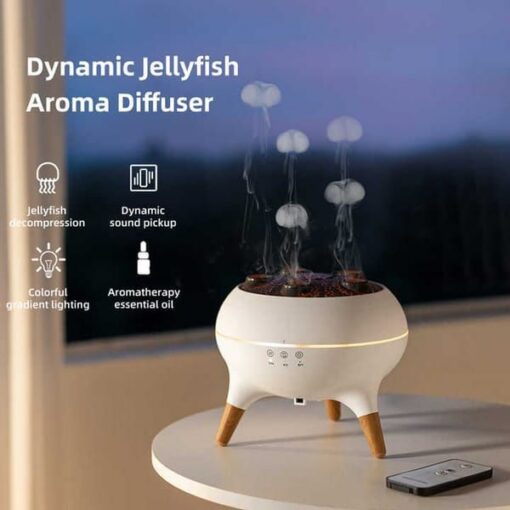 V1106-726-26804-WHT-01-00.jpg Jellyfish Aroma Diffuser with Sound Pickup – image 1