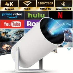 HY300 Pro Smart Projector with 4K Support – image 1