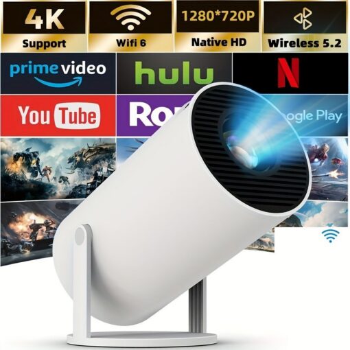 HY300 Pro Smart Projector with 4K Support – image 1