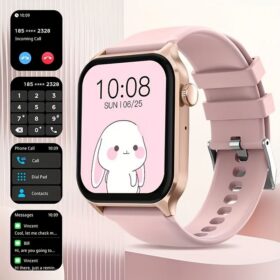 Smart Watch with 1.83-Inch Screen, Pink – image 1