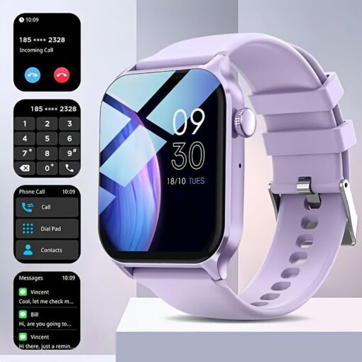 Smart Watch with 1.83-Inch Screen, Pink – image 4