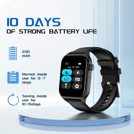Smart Watch with 1.83-Inch Screen, Pink – image 10