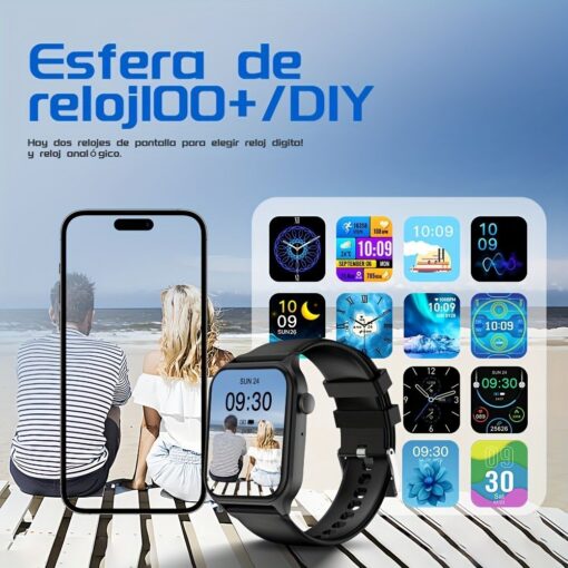 Smart Watch with 1.83-Inch Screen, Pink – image 11