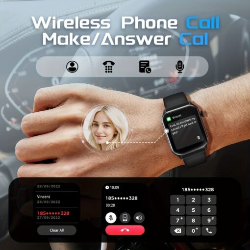 Smart Watch 1.83-Inch Screen Wireless Calls Purple – image 7