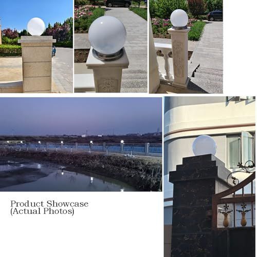 40cm Solar Globe Post Light with Acrylic Globe – image 4