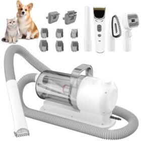 6-in-1 Pet Grooming Vacuum Set with Hair Brush – image 1