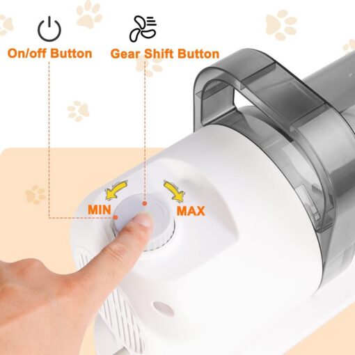 6-in-1 Pet Grooming Vacuum Set with Hair Brush – image 2