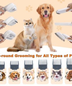 6-in-1 Pet Grooming Vacuum Set with Hair Brush - Image 5