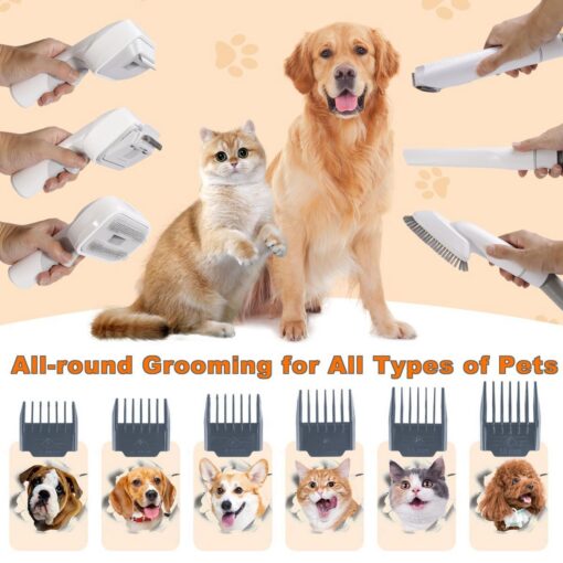 6-in-1 Pet Grooming Vacuum Set with Hair Brush – image 5