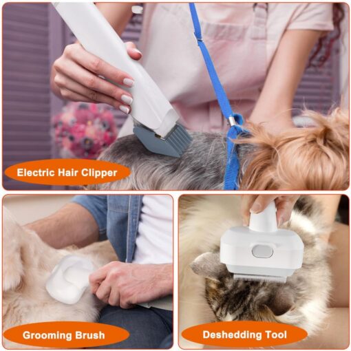 6-in-1 Pet Grooming Vacuum Set with Hair Brush – image 6