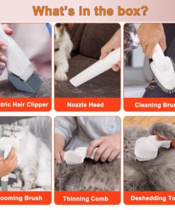 6-in-1 Pet Grooming Vacuum Set with Hair Brush - Image 7