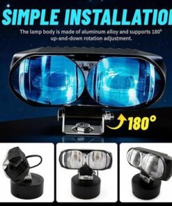 LED Forklift Safety Light with Blue Boundary Beam - Image 3