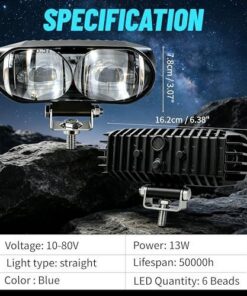 LED Forklift Safety Light with Blue Boundary Beam - Image 4